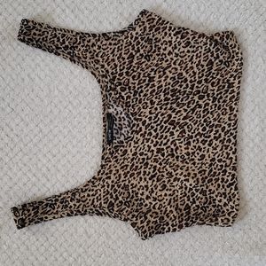 NWOT Shein Leopard Print Crop Top